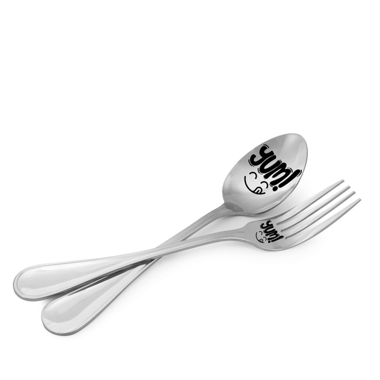 Yum Engraved Spoon